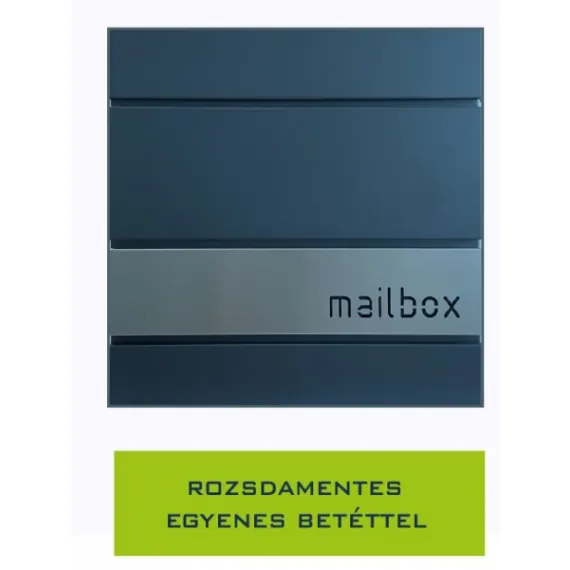 Postaláda nova rozsdamentes egyenes betéttel 360x360x105mm