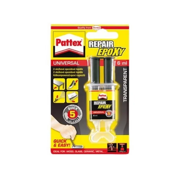 Ragasztó pattex repair epoxy universal 6 ml kétkomponensű 1519056, 2751321