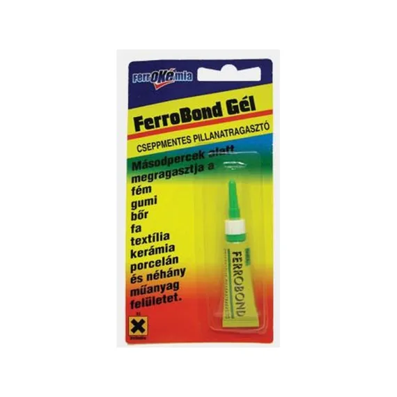Pillanatragasztó ferrobond 3 gr gél