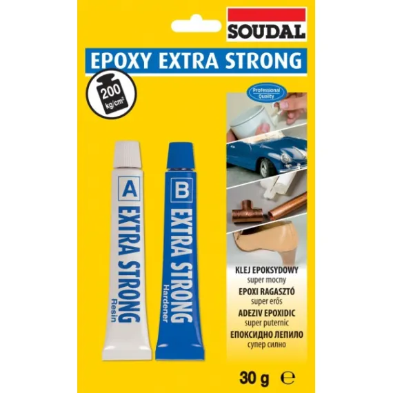 Ragasztó epoxy extra strong 2x15ml soudal