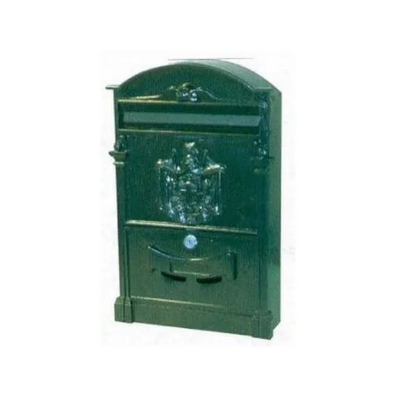 Postaláda öntött címeres zöld