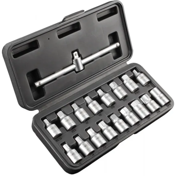 Olajleeresztő kulcs készlet Neo 11-235 18 részes, 3/8"