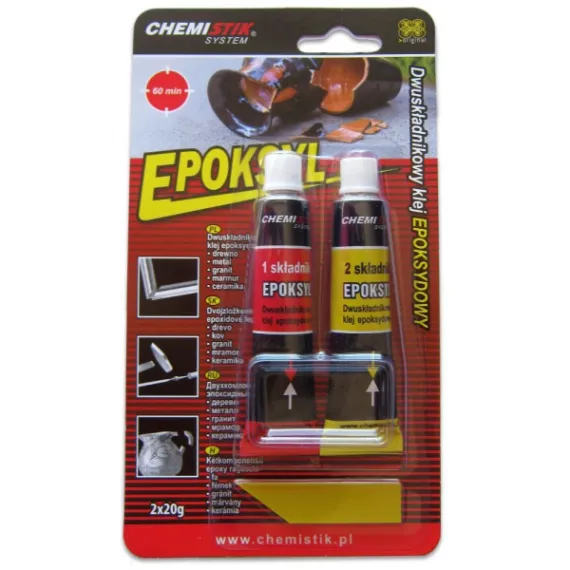 Ragasztó epoxy 2x20 gr kétkomponensű