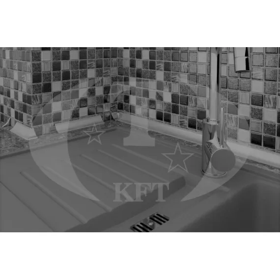 Szegélyléc konyhapulthoz pvc 25x25 mm ezüst/3 m