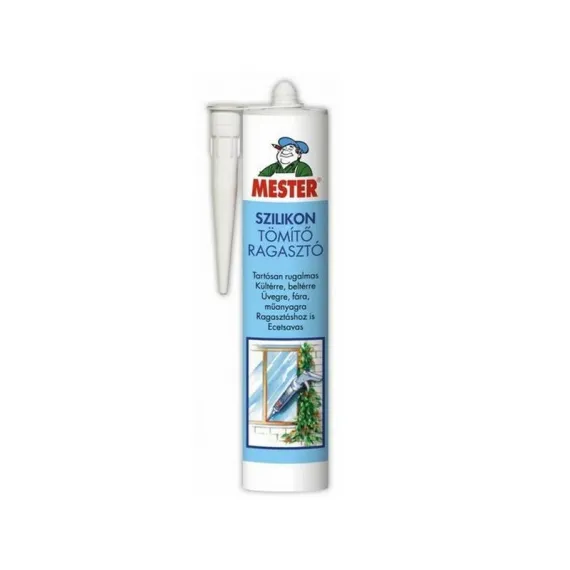 Szilikon 310 ml fekete mester