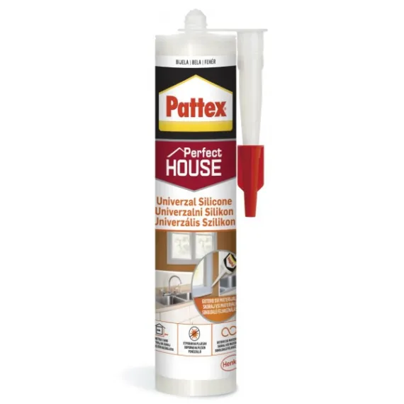 Szilikon pattex univerzális 280 ml fehér