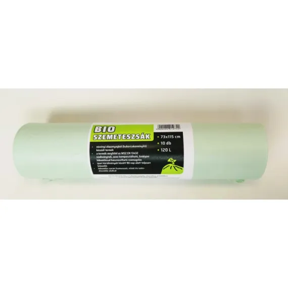Szemeteszsák komposztálható pla 73x115 cm 120 l/10 db=1 roll/