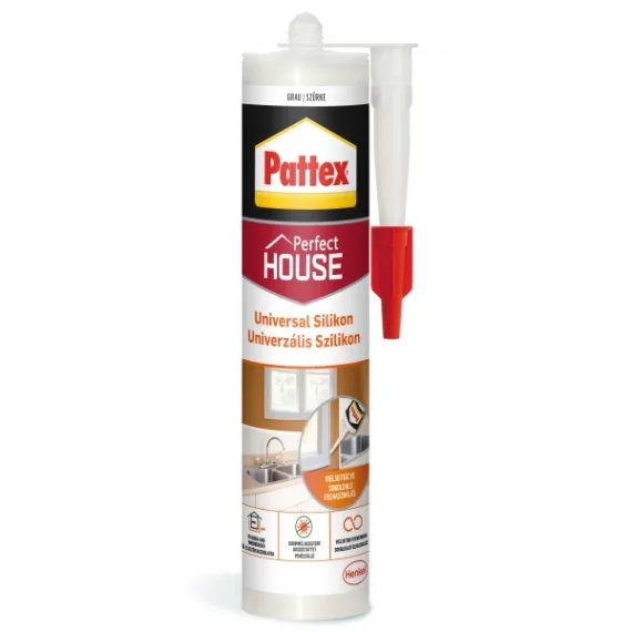 Szilikon pattex univerzális 280 ml szürke