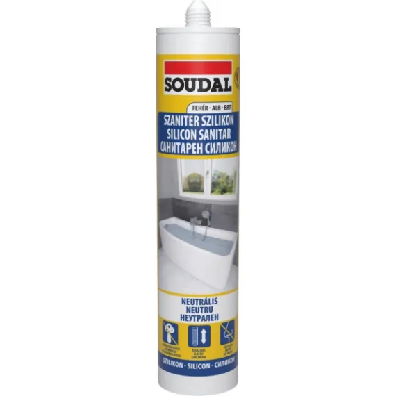 Szaniter szilikon neutrális 280 ml fehér soudal