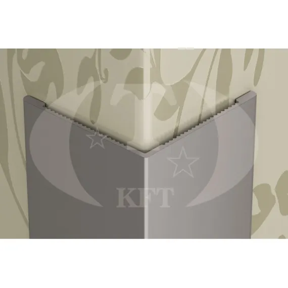 Sarokélvédő alu elox ezüst 20x20 mm /2,7 m 452392502