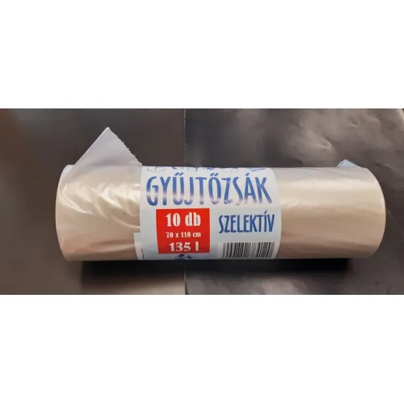 Szemeteszsák 70x110 135 l szelektív 25 mikron /10 db