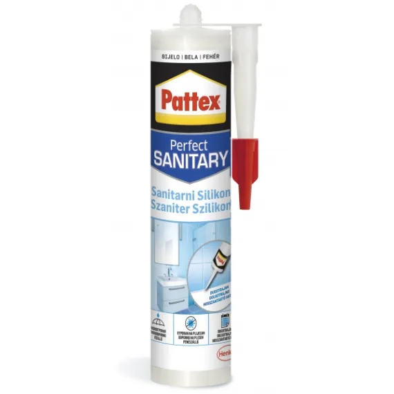 Szilikon szaniter pattex 280 ml fehér