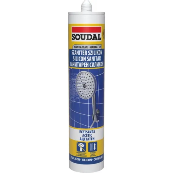 Szaniter szilikon ecetsavas 280 ml manhattan soudal