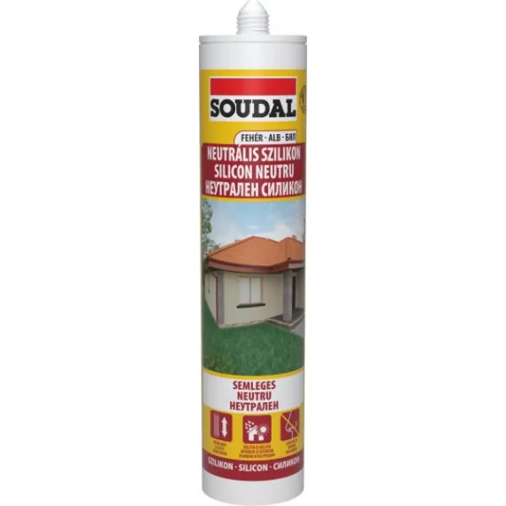 Szilikon neutrális fehér 280ml soudal