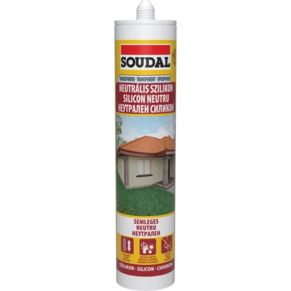 Szilikon neutrális transzparens 280 ml soudal