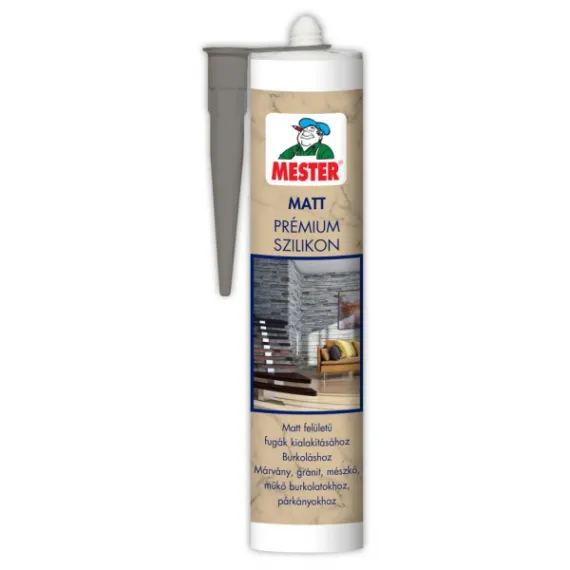 Szilikon mester matt prémium sötétszürke 310 ml