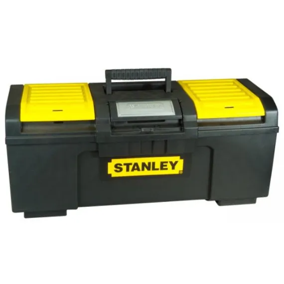 Szerszámosláda Stanley 179217 19" fémcsat fedélben csavartartó automata záró