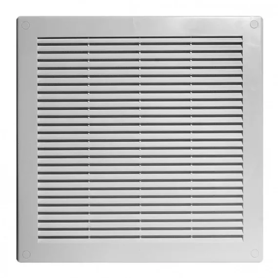 Szellőzőrács műanyag 200x200 rovarhálós