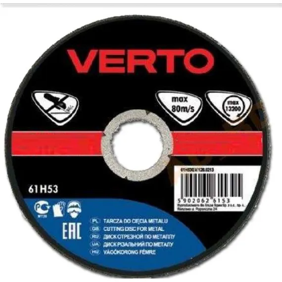 Vágókorong fém Verto 61h534 180 x 1.6 x 22 mm t41