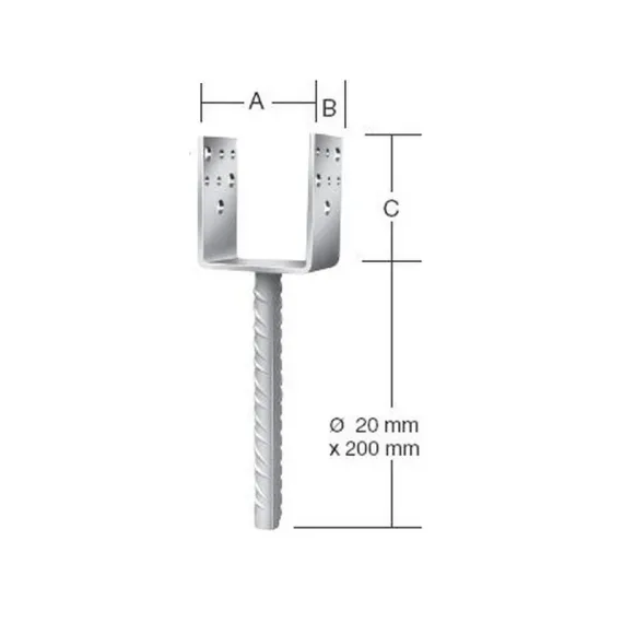 Vormann oszloptalp 71314 71x60x100 betonozható