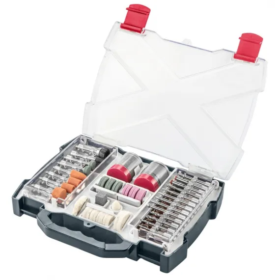 Tartozékkészlet mini fúró és csiszológépekhez Graphite 55h084, 99db