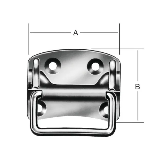 Vormann ládafogantyú 13281 100x80 mm horganyzott/ 10 db