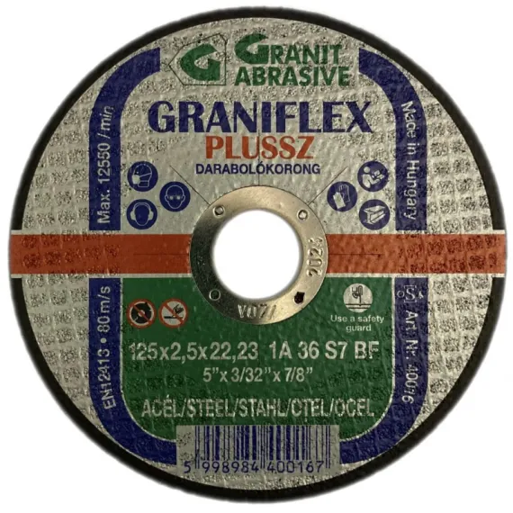 Vágókorong fém 125x2.5x22.2 grani./25 db