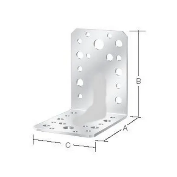 Vormann derékszögű lemez 70931 70x70x55 2,5 mm/ 50 db