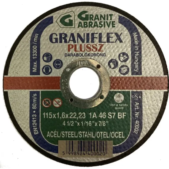 Vágókorong fém 115x1.6x22.2 grani./25 db