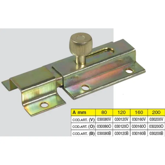 Tolózár IBFM 160 mm rugós rezezett
