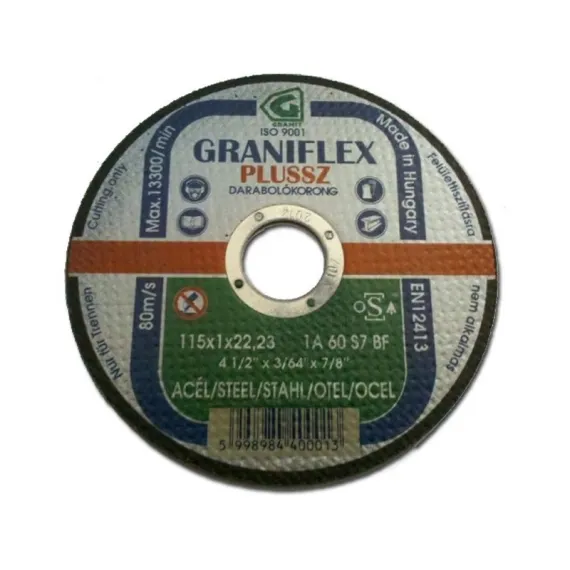 Vágókorong fém 115x1.0x22.2 grani./25 db