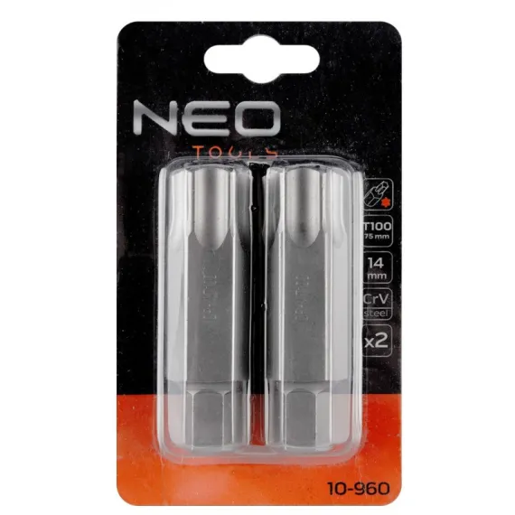 Torx bit Neo 10-960 t100x75 mm crv /2db