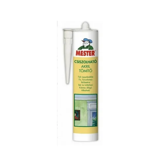 Tömítő akril csiszolható fehér mester 310 ml