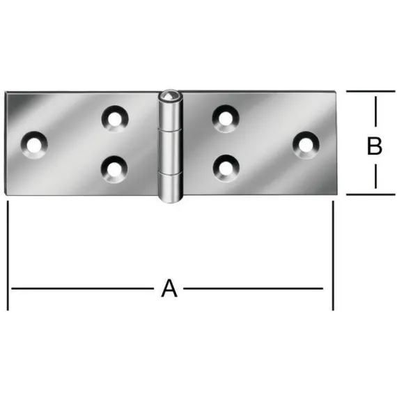 Vormann asztalpánt 505100 100x32 mm horganyzott/ 20 db