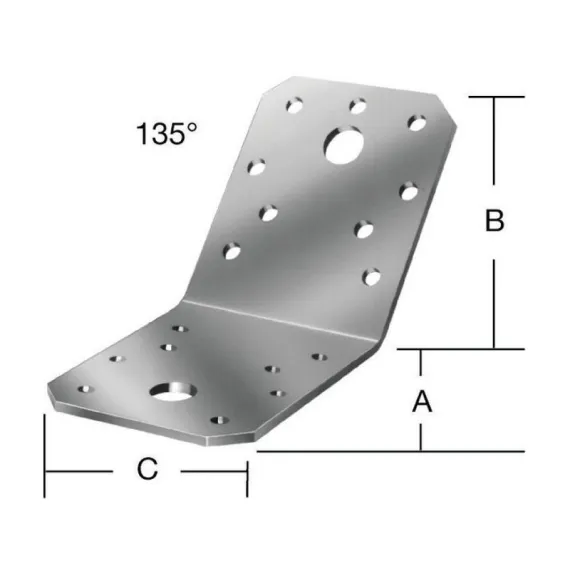 Vormann dúcösszekötő 71107 70x70x55 mm 135°/ 20db