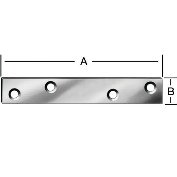 Vormann összekötő lemez 120x18 mm 183120z/ 100 db