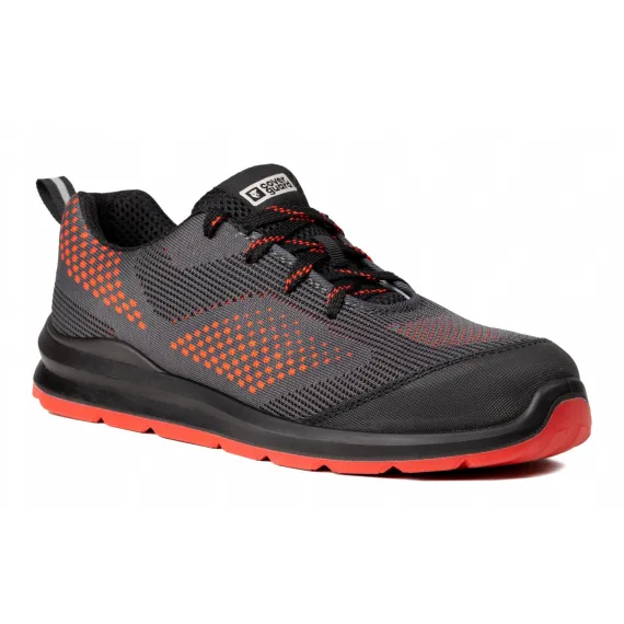 MILERITE S1P SZÜRKE/PIROS SPORT VÉDŐFÉLCIPŐ-45, Méret: 45
