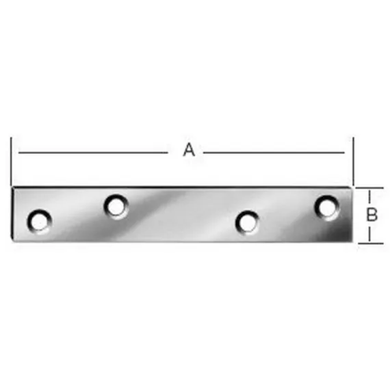 Vormann összekötő lemez 80x15 mm 183080z/ 100 db