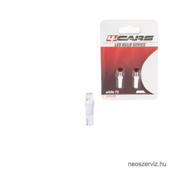 92629 12V,1,2W T5/BEDUGÓS/ 1LED FEHÉR 2DB-OS 92629 - IZZÓ