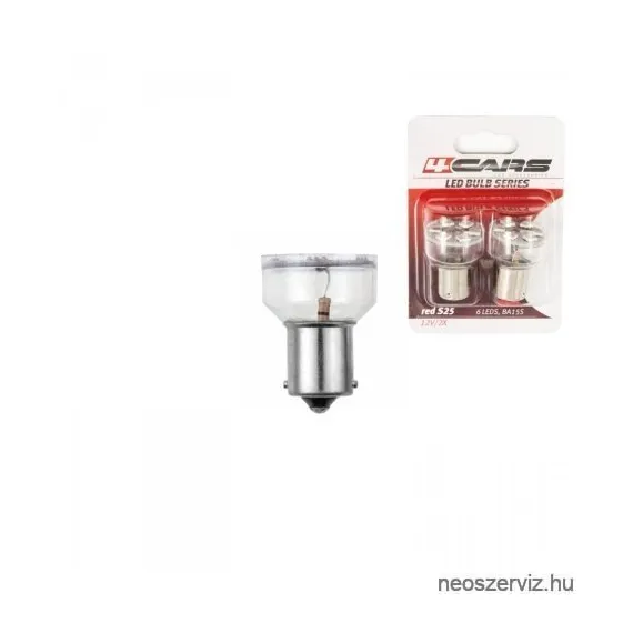 92469 12V S25 5050SMD BA15s PIROS 2db LED - IZZÓ