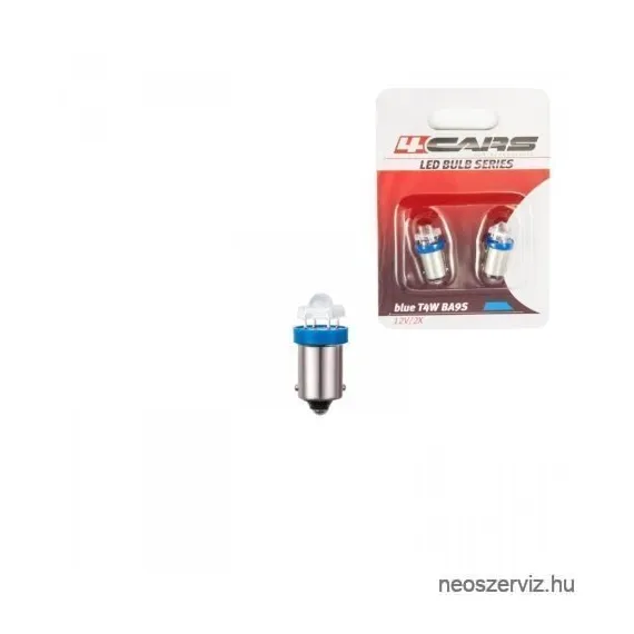 92674 12V,4W BA9s 1LED KÉK NAGYITÓS 2DB-OS 92674 - IZZÓ