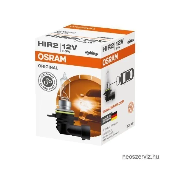 9012 OSRAM 12V 55W PX20d HIR2 - IZZÓ