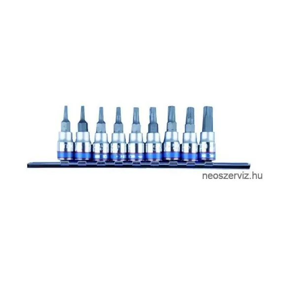 2109PR TORX BITFEJKÉSZLET SINEN 9 RÉSZ,1/4"FURATOS