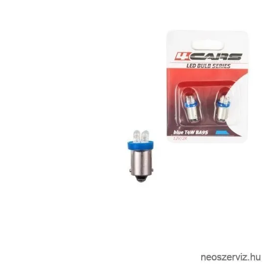 92698 12V,4W BA9s 4LED KÉK 2DB-OS 92698 - IZZÓ