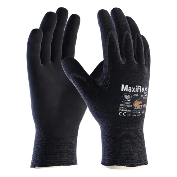 ATG vágásbiztos kesztyű MaxiFlex Cut 34-1743 - fekete - 10/XL, Szín: fekete, Méret: 10/XL