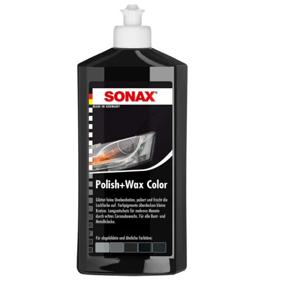 SONAX POLIR ÉS WAX FEKETE 500 ML