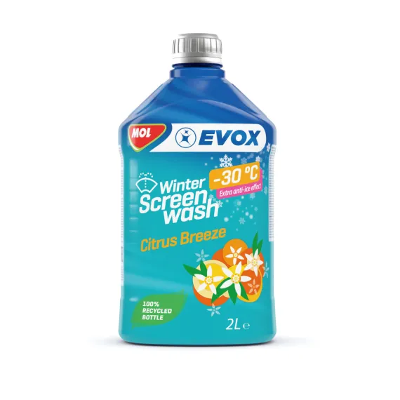 MOL EVOX Winter Citrus Breeze Téli szélvédőmosó folyadék -30°C 2L