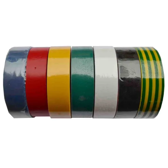 SZIGETELŐSZALAG 19mm/20m szines 10db/csomag FELSZERELÉS