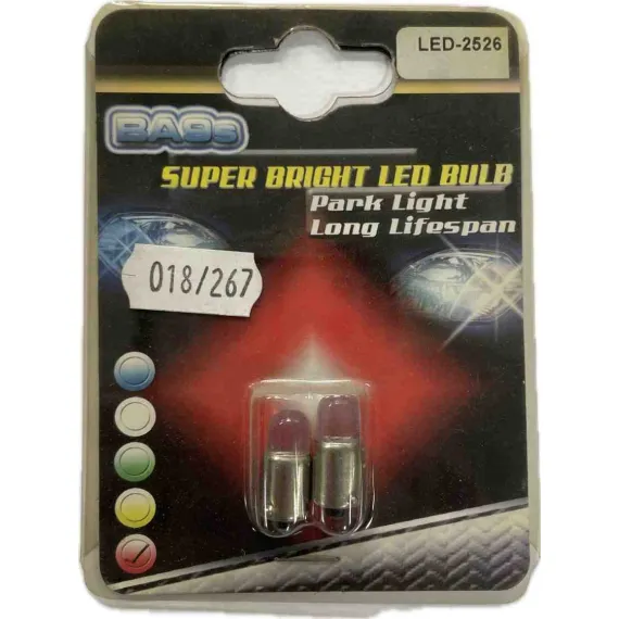 SPL2526 PIROS LED FOGLALATOS BA9s 2DB N1460IZZÓK
