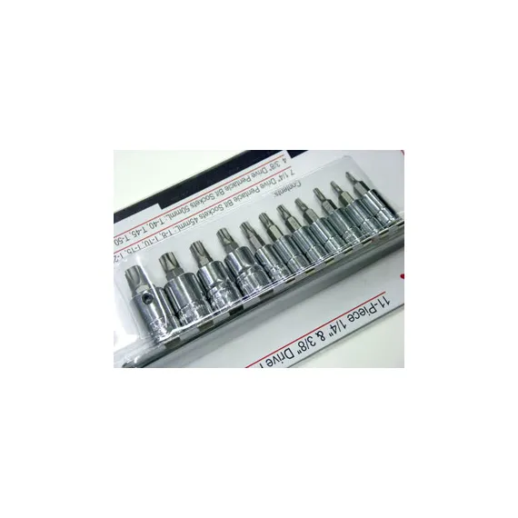 BS-2311P TORX BIT 5 SZÖG. LYUKAS 1/4", 1/8" 11db SZERSZÁM 2